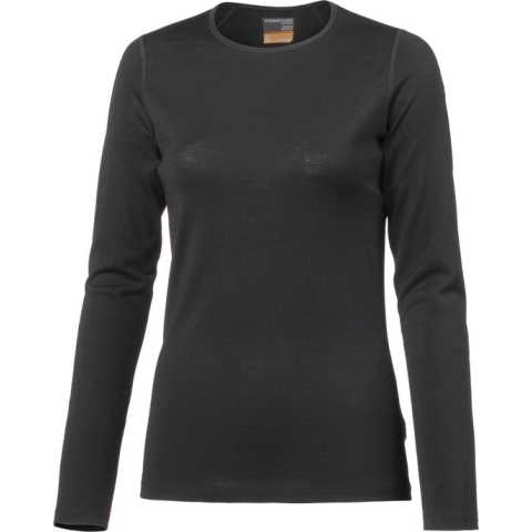Wmns 200 Oasis LS Crewe Black - S