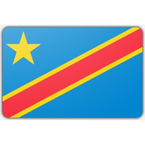 Vlag Congo-Kinshasa - 200x300cm - Polyester