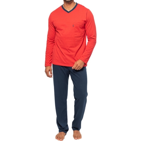 Ammann Heren pyjama lang Organic Cotton