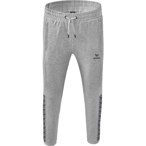 Erima Essential Team Sweatbroek Heren - Licht Grey Melange / Slate Grey | Maat: S