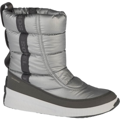 Sorel Out N About Puffy Mid 1876891034, Vrouwen, Grijs, Sneeuw laarzen,Laarzen, maat: 38