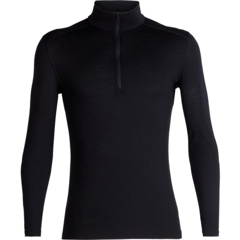 Icebreaker BF 200 Oasis LS Half Zip - Heren - Thermoshirt - Zwart