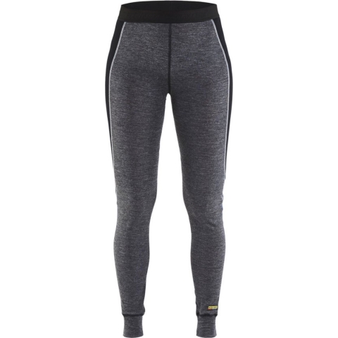 Blaklader Dames lange onderbroek, 100% Merino WARM 7201-1732 - Medium Grijs/Zwart - S