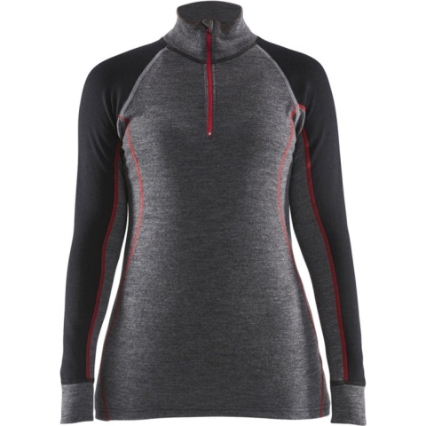 Blaklader Dames onderhemd met rits XWARM 7299-1736 - Medium Grijs/Zwart - XL