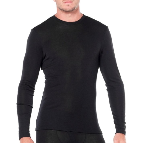 Icebreaker 175 Everyday LS Crewe Heren Thermoshirt - Black - M