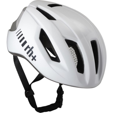 RH+ Fietshelm Compact Shiny White/Shiny Silver – L/XL (58-61cm)