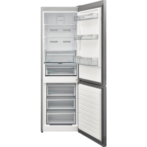 Sharp-SJNBA31DMXPCEU-koel- en vriescombinatie-energie label C-No Frost-Zilver