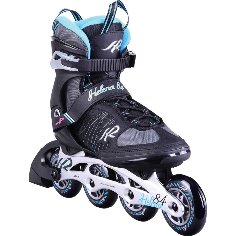 K2 Helena 84 inlineskates - zwart/lichtblauw
