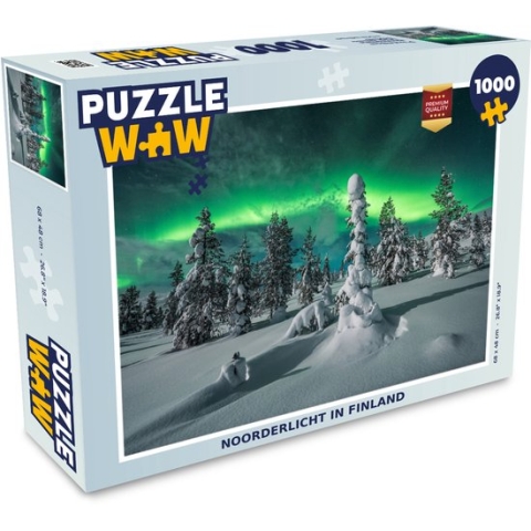 Puzzel Noorderlicht in Finland - Legpuzzel - Puzzel 1000 stukjes volwassenen