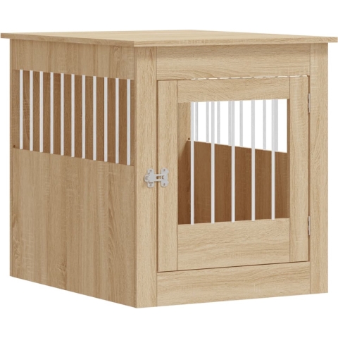 vidaXL-Hondenbench-64,5x80x71-cm-bewerkt-hout-sonoma-eikenkleurig