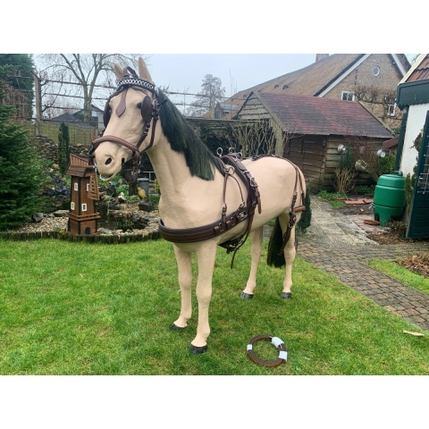 Luxe tuig donkerbruin - Full, Dubbelspan