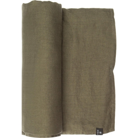 Himla Sunshine Linnen Tafelkleed - 145 x 330 cm - Khaki