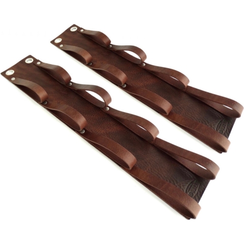 NOOBLU Flessenhouder BOTL - vintage bruin - set van 2