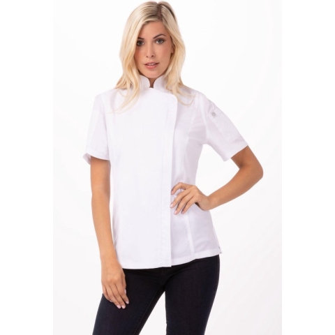 Chef Works Urban Dames Springfield Koksbuis met Rits | Wit - Maat L