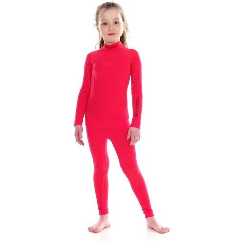 Brubeck | Meisjes Junior Seamless Thermo Set - Raspberry - 152/158
