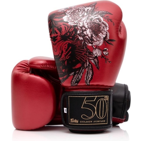 Fairtex (kick)bokshandschoenen Golden Jubilee Premium 16oz