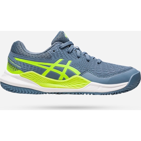 Asics Tennisschoen Gel Resolution 9 Clay Junior Grijs - Groen