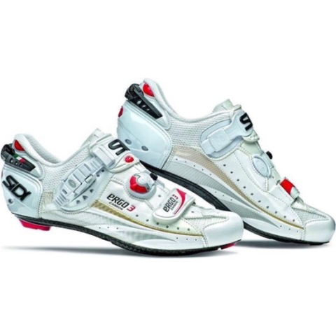 Sidi - ergo 3 - racefietsschonen - carbon vernice - speedplay - wit - maat 43