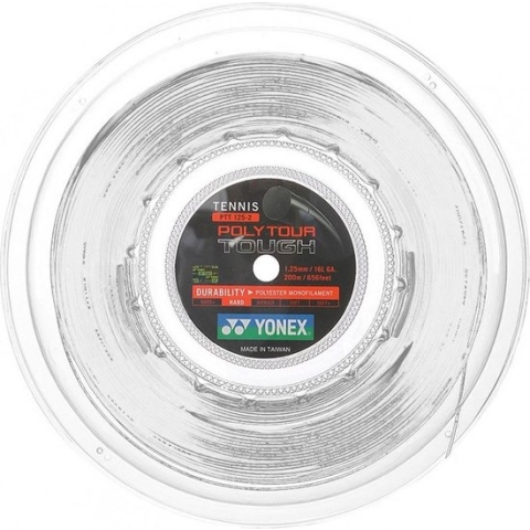 Yonex Tennissnaar Polytour Tough 1.25 Op Rol 200m Wit
