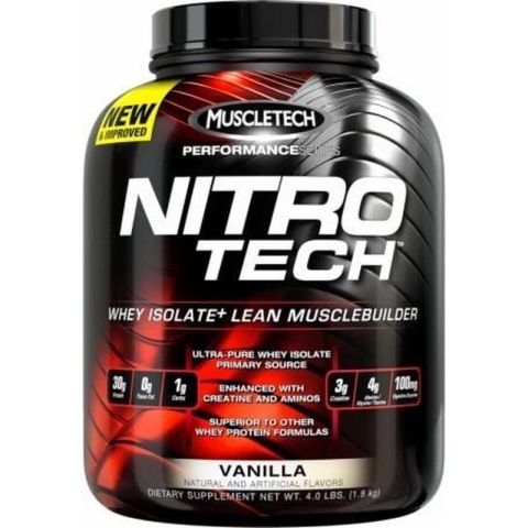Muscletech Nitro-Tech Performance - Eiwitshake / Proteïne Poeder met Creatine - Cookies & Cream - 1800 gram (39 shakes)