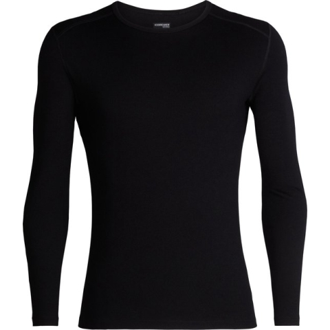 Icebreaker BF 260 Tech LS Crewe - Heren - Thermoshirt - Zwart