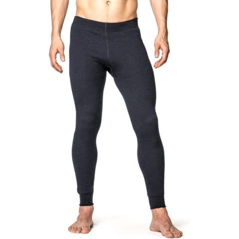 Woolpower Long John 400 merino ondergoed zwart - Maat XL