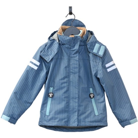 Ducksday - vierseizoensjas met uitritsbare fleece - waterdicht - unisex - Ranger - maat 146/152 - reflectoren - ski - recycled polyester - fleece jacket