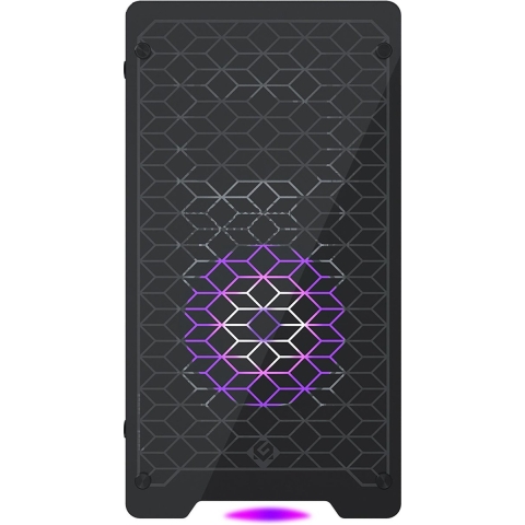 MetallicGear Neo-G V2 Mini-ITX Case, Compact Chassis, Sand blasted aluminum, Tempered Glass panels, Black