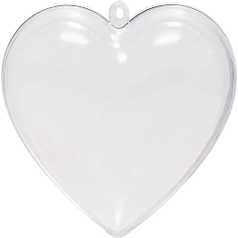 Vaessen Creative Plastic Hart - 2-delig - 8cm - 250stuks