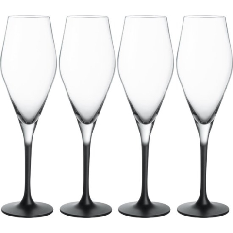 VILLEROY & BOCH - Manufacture Rock - Champagneglas 0,26l Set/4