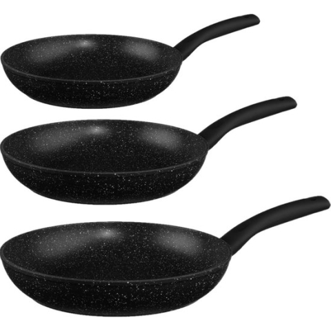 Secret de Gourmet Koekenpannen Palermo - D20/24/26 cm - Alle warmtebronnen - Zwart