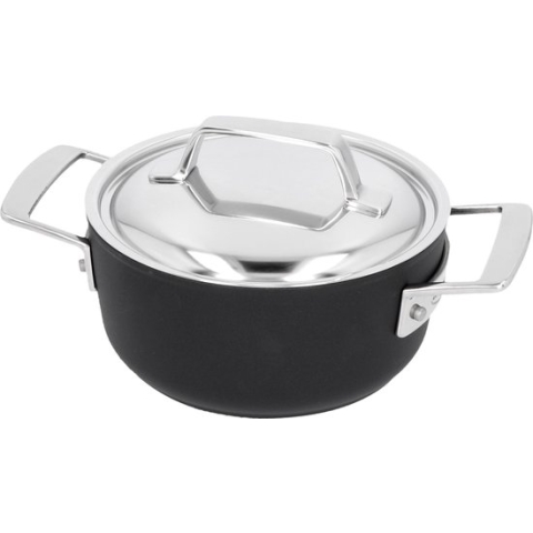 Demeyere Alu Pro kookpan met rvs deksel 16 cm