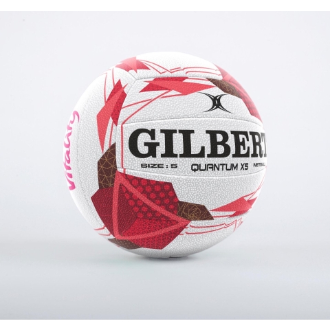 Gilbert Netball Quantum X5 Match Ball - Size 5 - Country Quantum X5 Match Ball