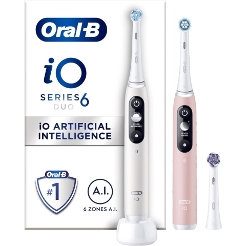 Oral-B iO 6 - Elektrische Tandenborstels - Wit en Roze