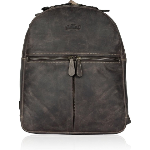 Sparwell Trendy Tory Leren Rugzak - 100% Buffel leer | Bruin
