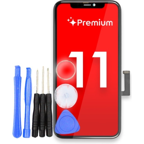 Apple iPhone 11 LCD Display + Touchscreen - Premium Quality - Zwart - Scherm - Vervang Scherm - Beeldscherm - Touch screen + Openingsset