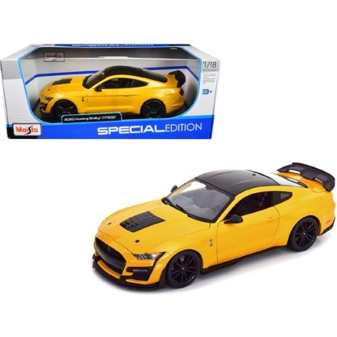 2020 Mustang Shelby GT500 modelauto 1:18 geel