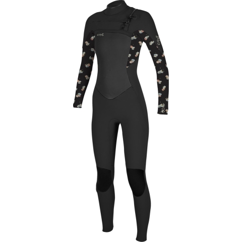 2023 O'Neill Dames Epic 5/4mm Borst Ritssluiting Gbs Wetsuit - Bl