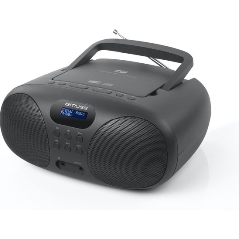 Muse MD-208DB - Boombox met DAB+/FM-radio en CD-speler, zwart