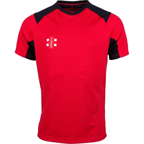 Gray-Nicolls Cricket SHIRT PRO T20 S/S RD/BK S Small - Red / Black