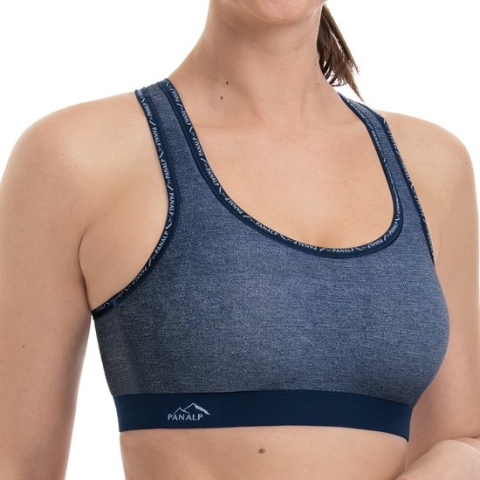 Anita - PanAlp Delta Top - Sport bh met schalen - Jeans - 85E