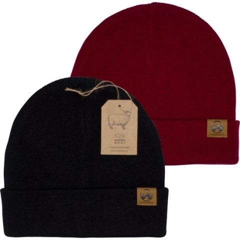 MowMow® | 2-pack Muts | MERINO | Beanie | One Size Fits All | Unisex | Volwassenen