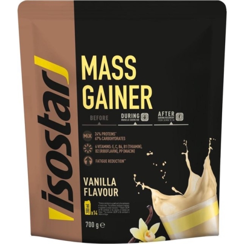 Isostar Mass Gainer Vanille - 6 x 700 gr - Voordeelverpakking