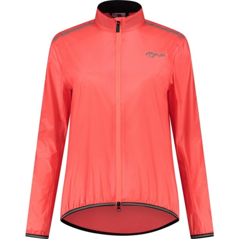 Rogelli Essential Regenjas - Fietsregenjack - Dames - Coral - Maat XL