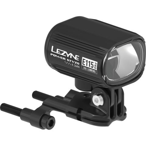 Lezyne Power Pro E115 E-bike Koplamp incl. Remote Schakelaar, zwart