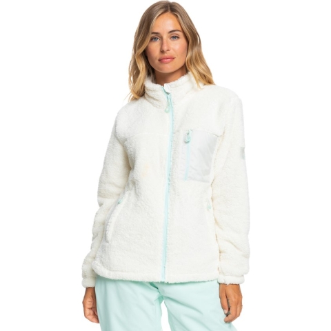 Roxy Alabama Zip Up Fleece voor Dames Maat L Beige
