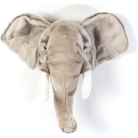 Wild & Soft - Trophy olifant licht George - Dierenkop