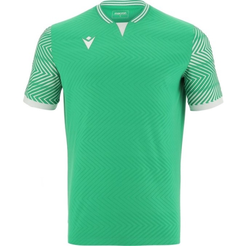 Macron Tureis Shirt Korte Mouw Kinderen - Groen / Wit | Maat: 128