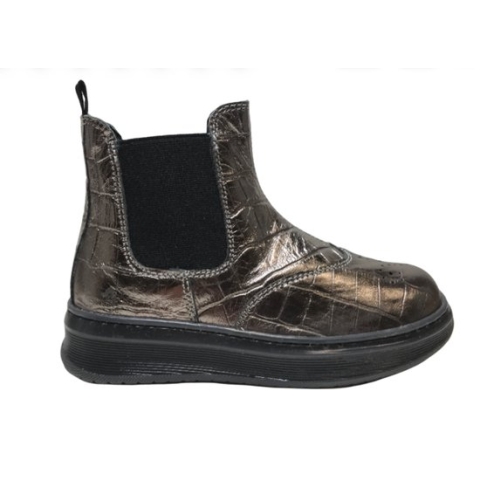 Naturino elastiek croco lederen chelsea laarsjes Sedna Pewter mt 24