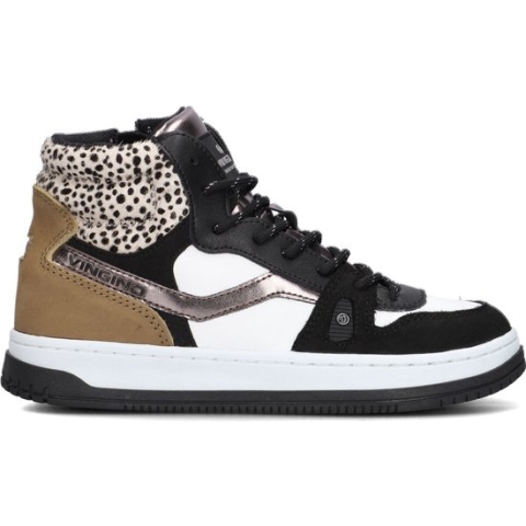 Vingino Maxime Mid Hoge sneakers - Leren Sneaker - Meisjes - Wit - Maat 30